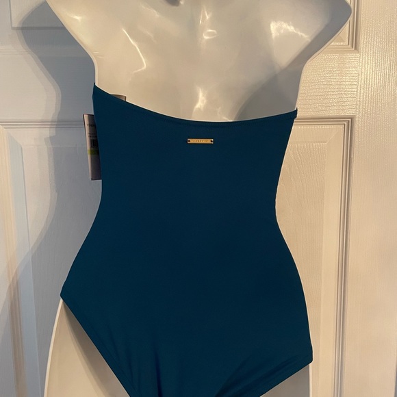 BNWT Vince Camuto Tie Front Halter One Piece Swimsuit - Picture 7 of 10